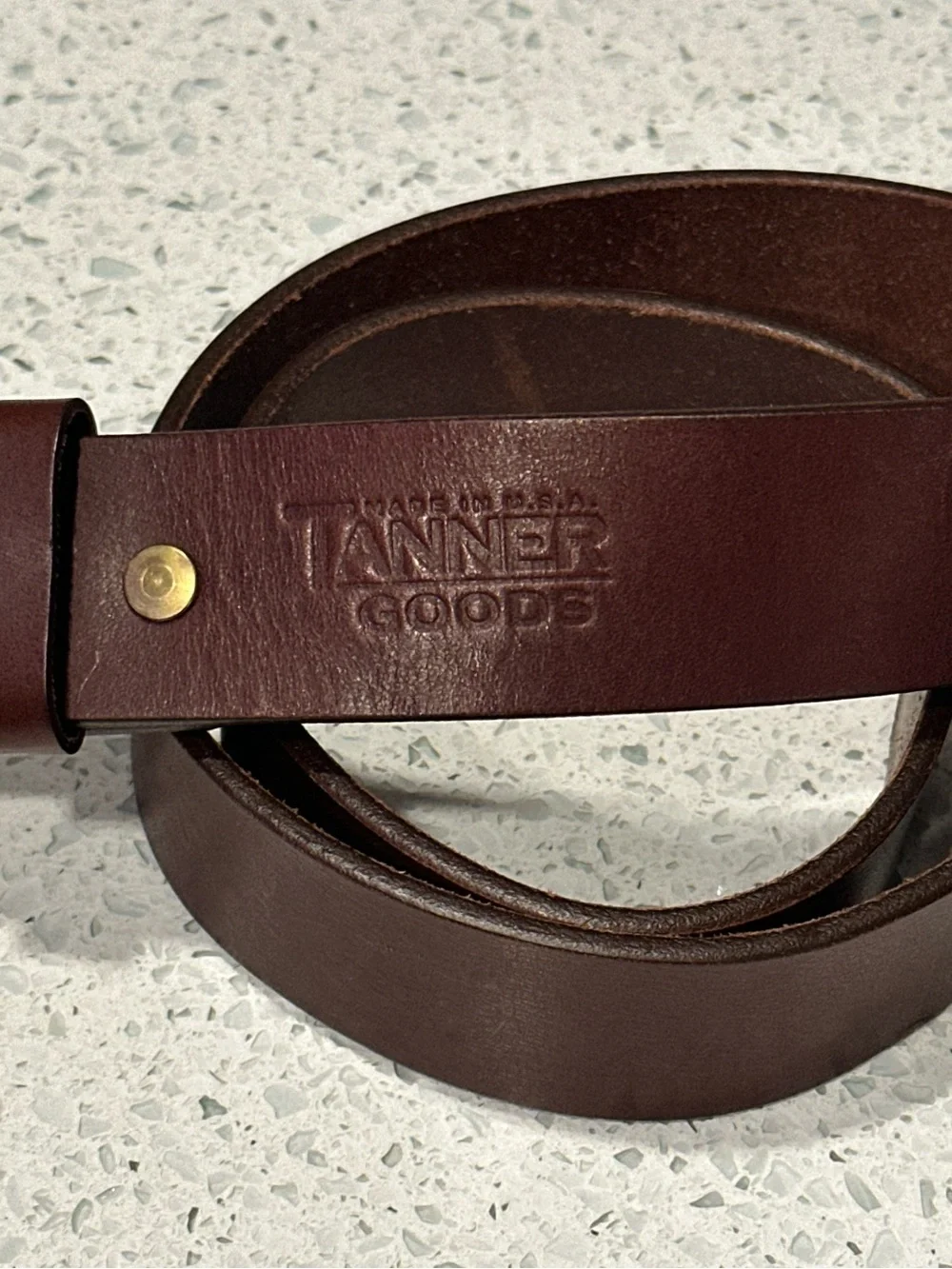 Tanner Goods Standard Belt in Cognac/Copper -Size 32
